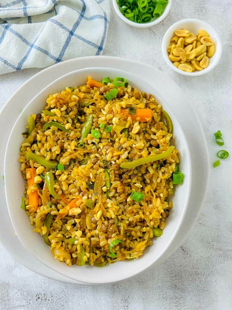 Brown Rice and Lentil Stir Fry: Effortless Weeknight Meal (Easy Prep)