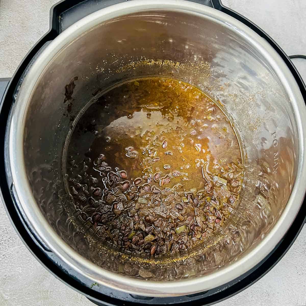 Pressure cooked beans in Instant Pot.