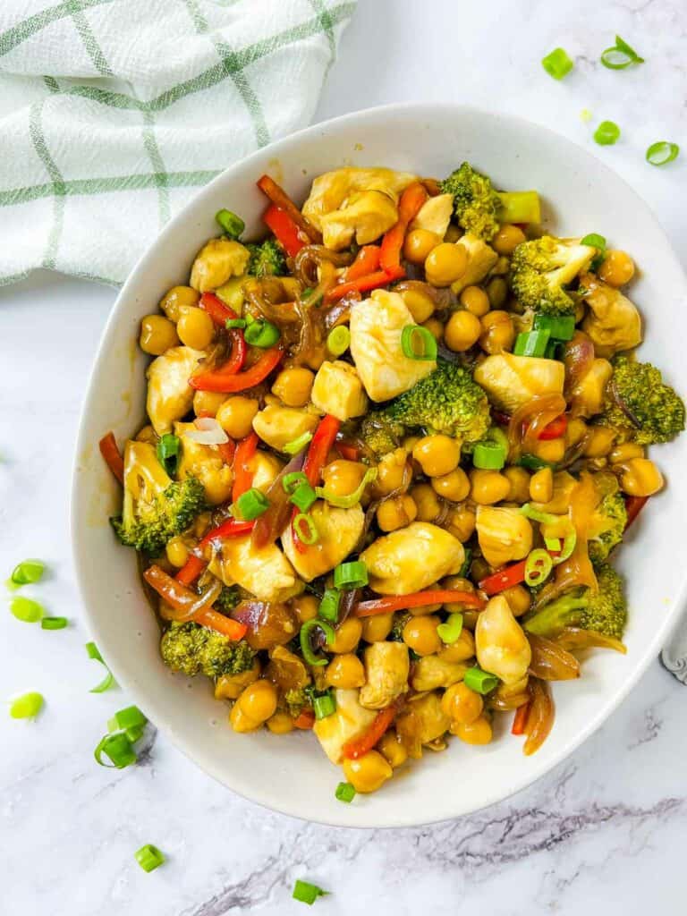 Chicken and Chickpea Stir Fry: 30-Minute Power Bowl