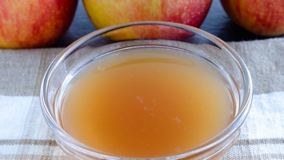 ACV in a glass bowl.