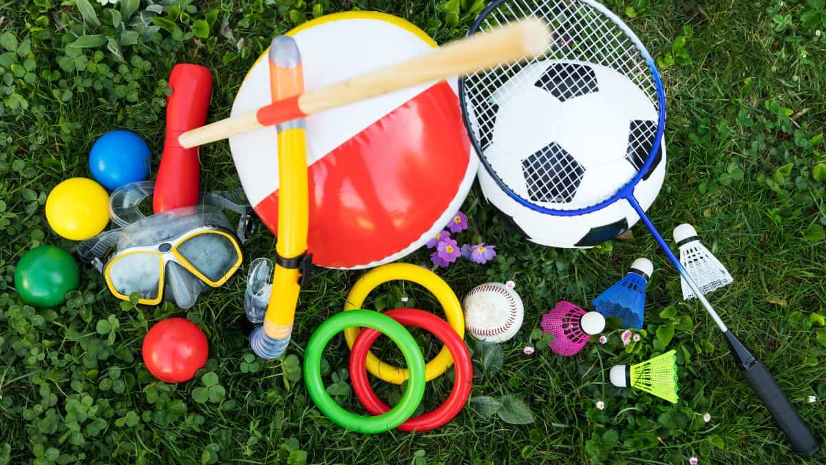 Outdoor games for picnic.