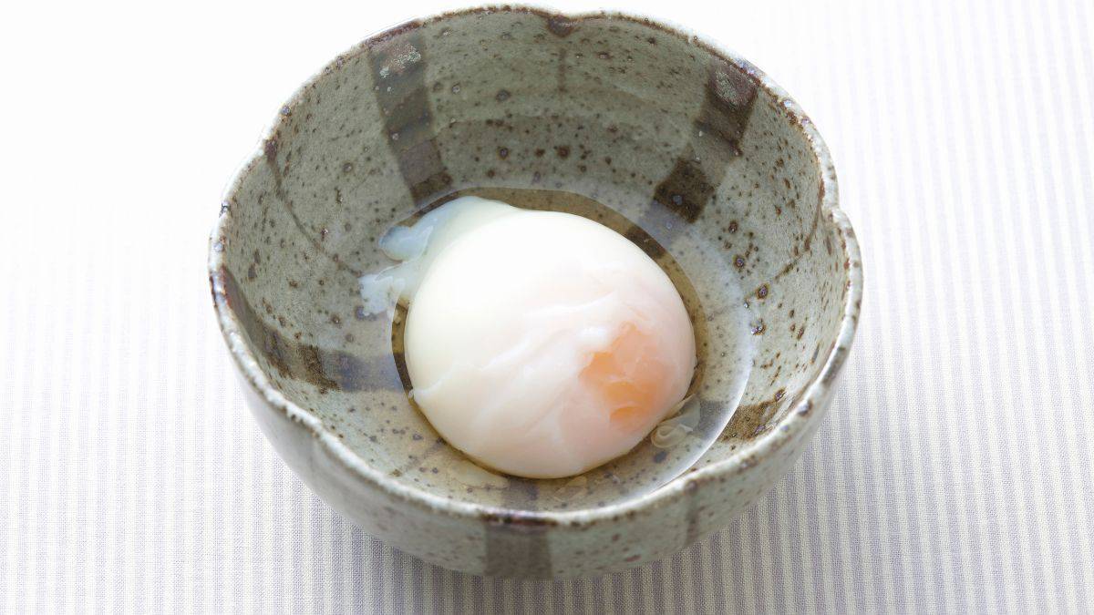 Poached egg in a small bowl.