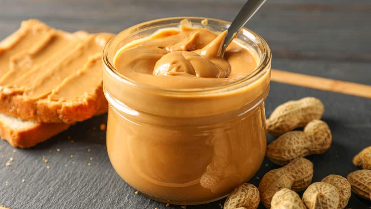 A jar of peanut butter.