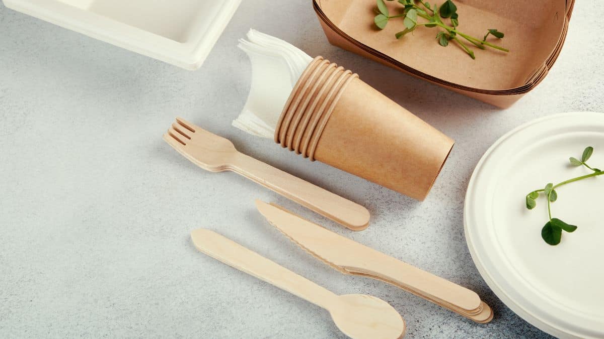 Tableware on a white surface.