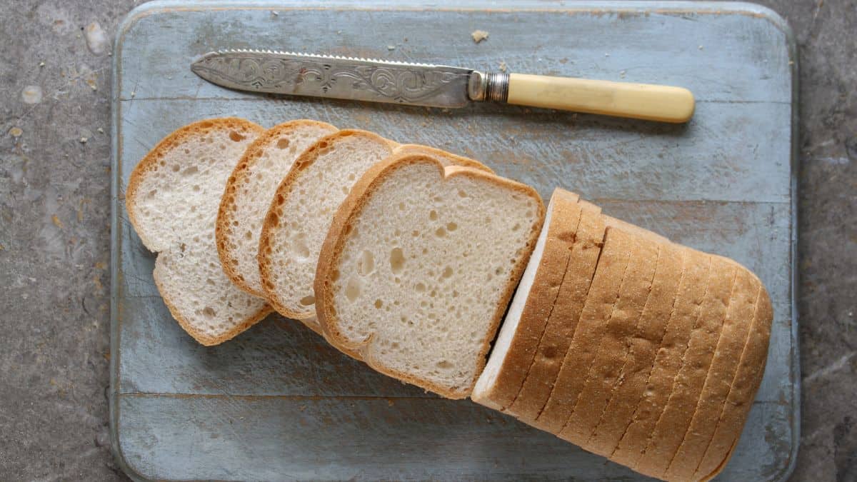 Sliced loaf of gluten-free bread.