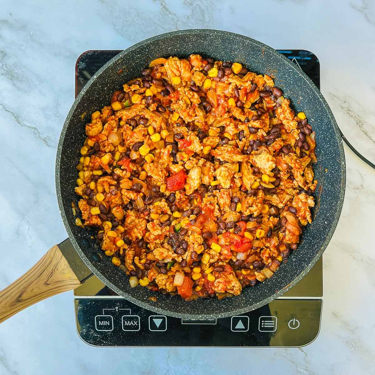 Remaining ingredients added to skillet.