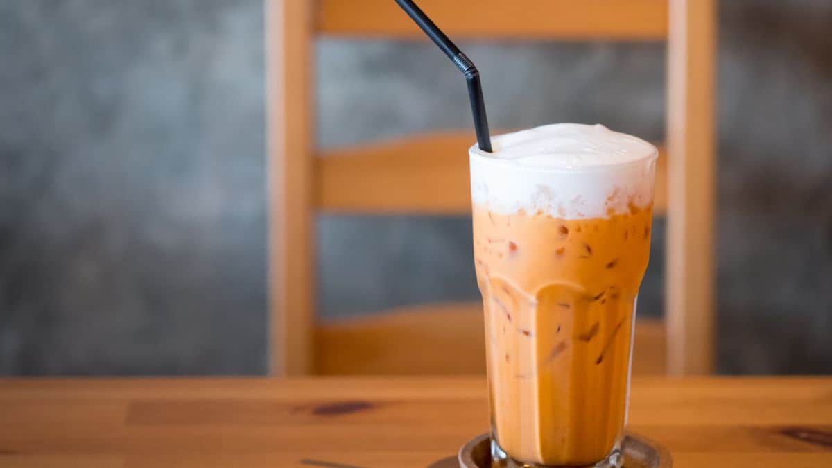 Iced tea on a table.