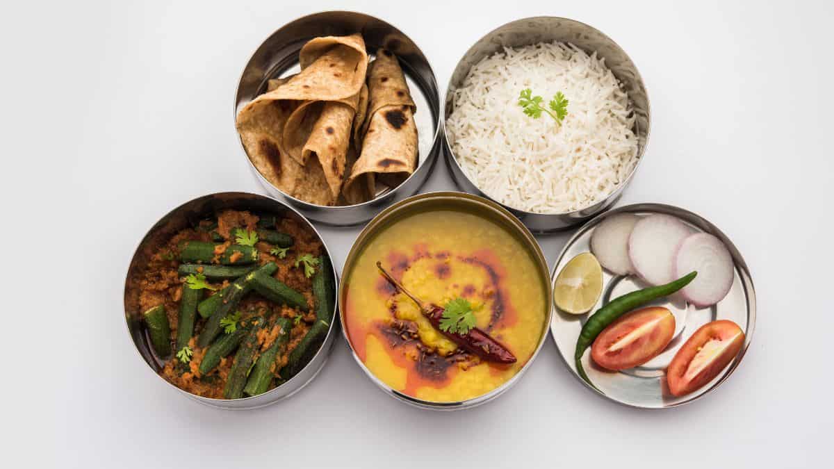 Traditional Indian lunchbox.