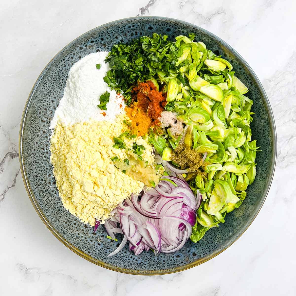 Ingredients in a mixing bowl.