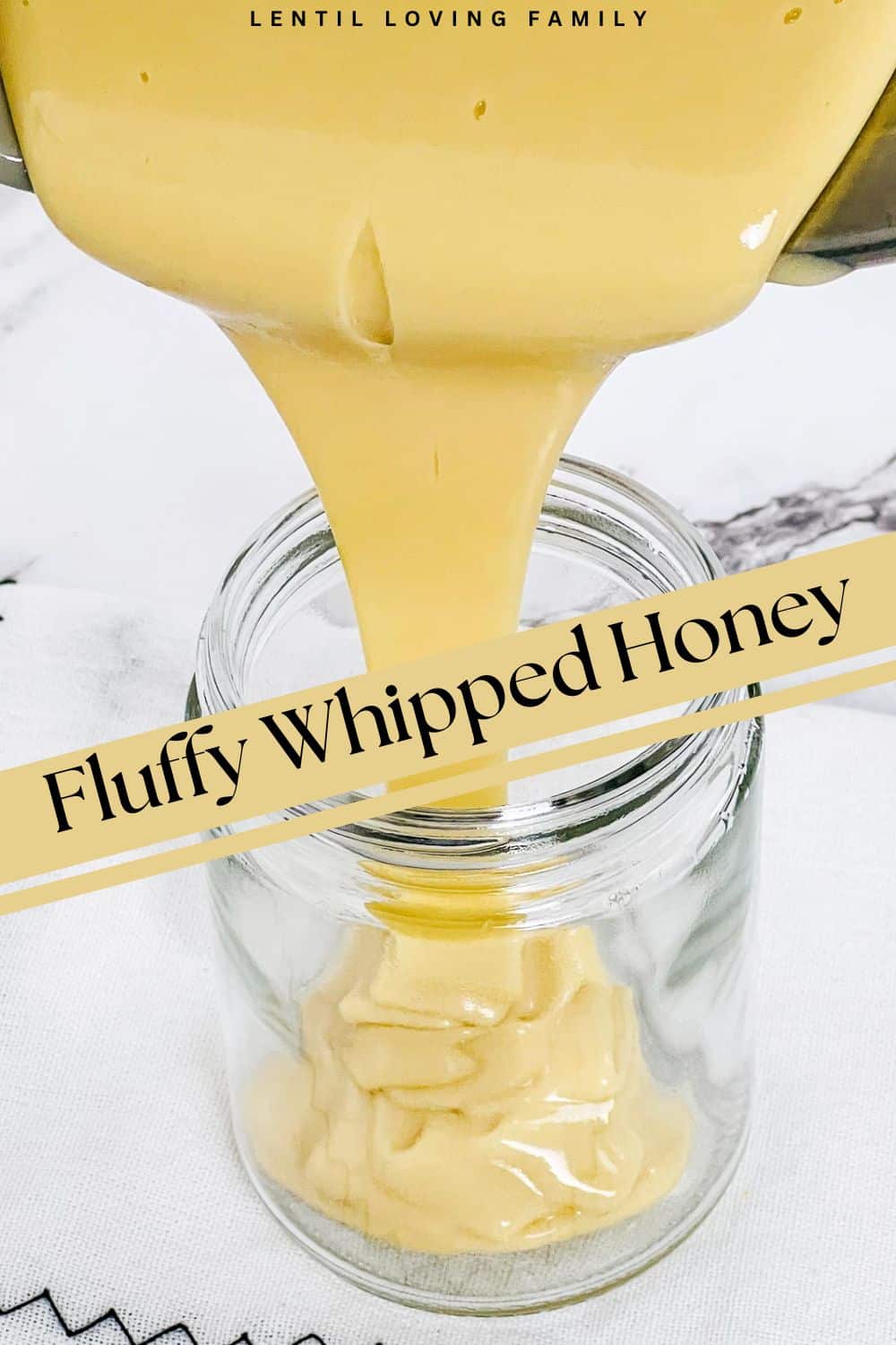 Whipped honey Pinterest image.