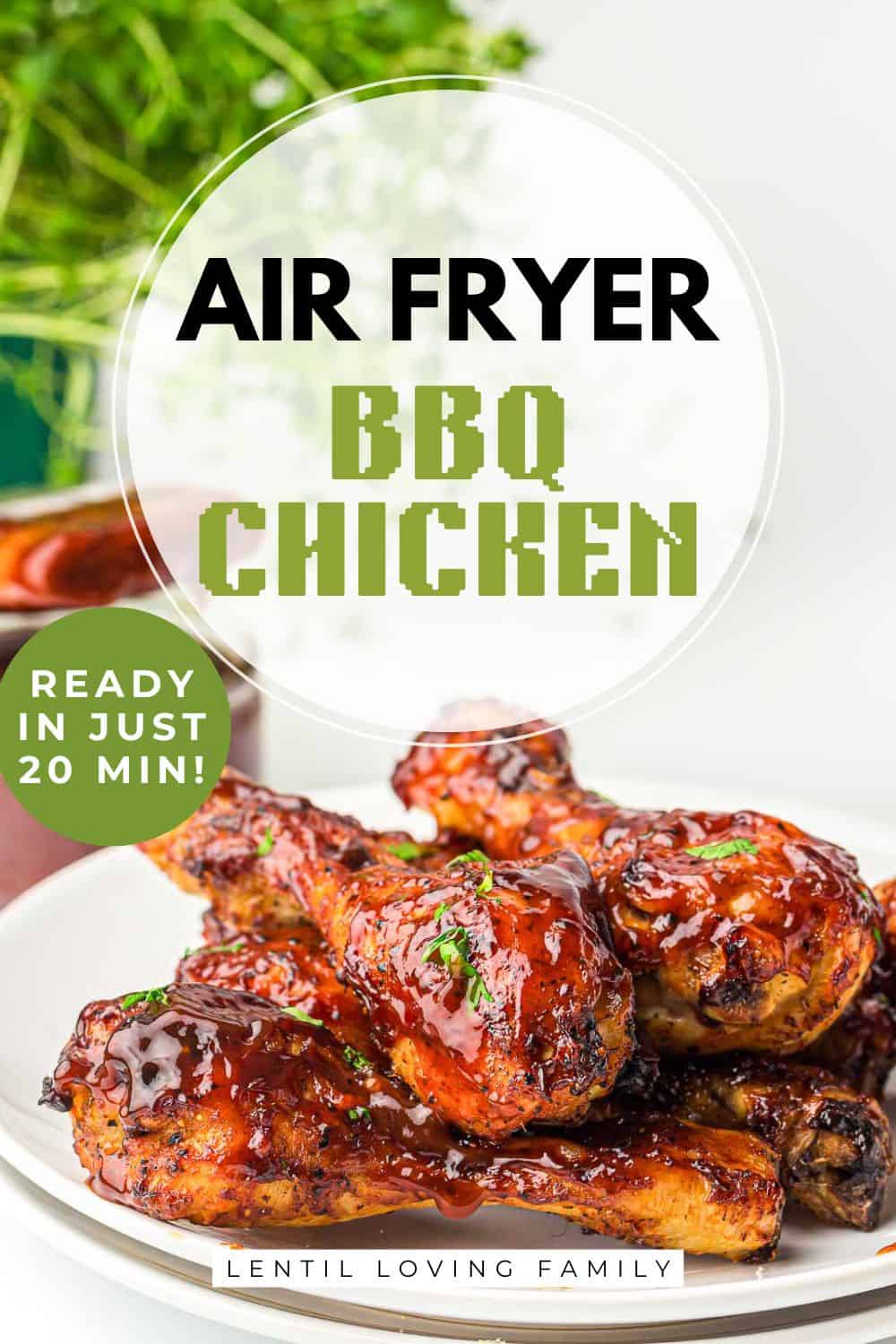 BBQ chicken Pinterest image.