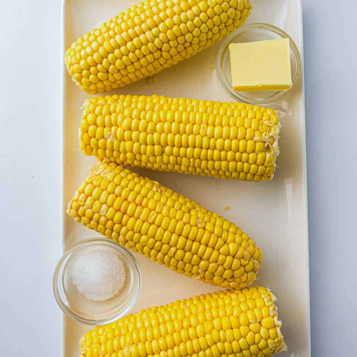 Ingredients on a white plate.