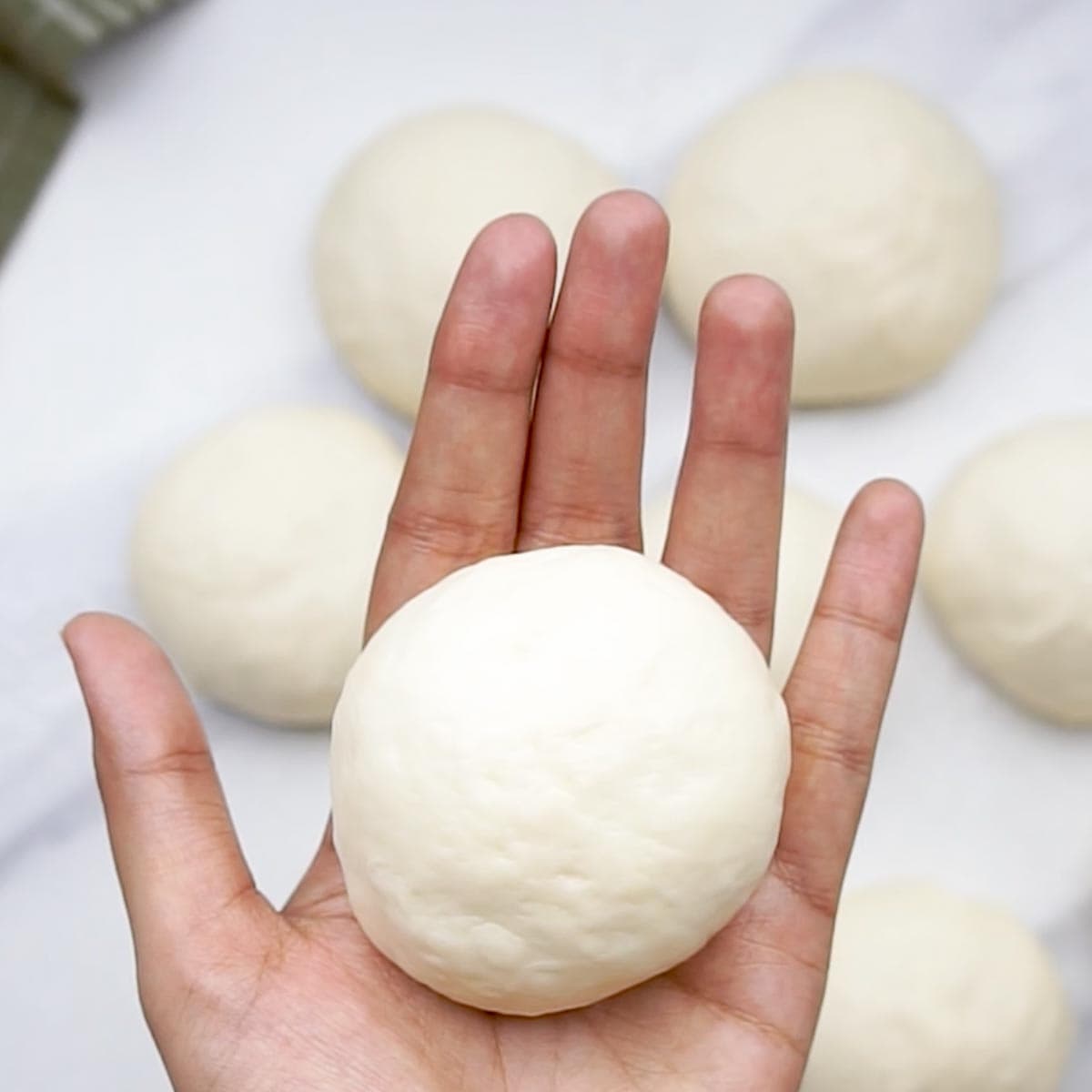 Dough divided and shaped.