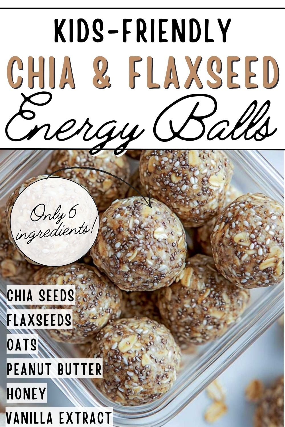 Chia and flaxseed Pinterest image.